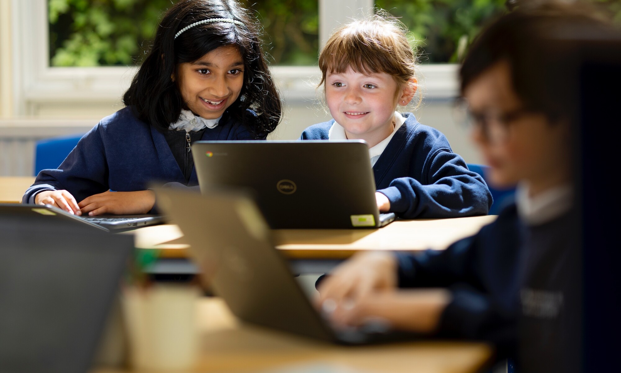 Applegarth Academy Image of Three Pupils in the Classroom