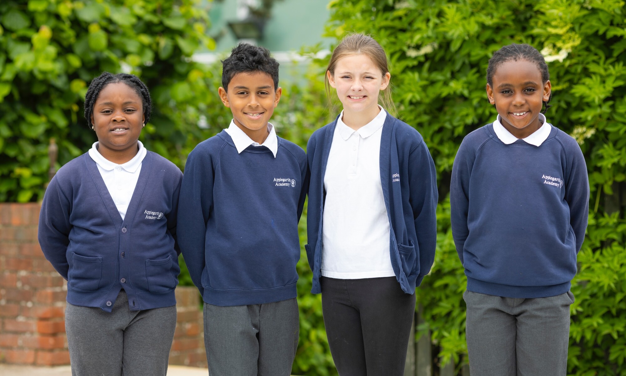Applegarth Academy Image of Pupils in the School Grounds